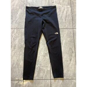 North Face Leggings Womens Large Black FlashDry Active Pants Running Zip Pocket
